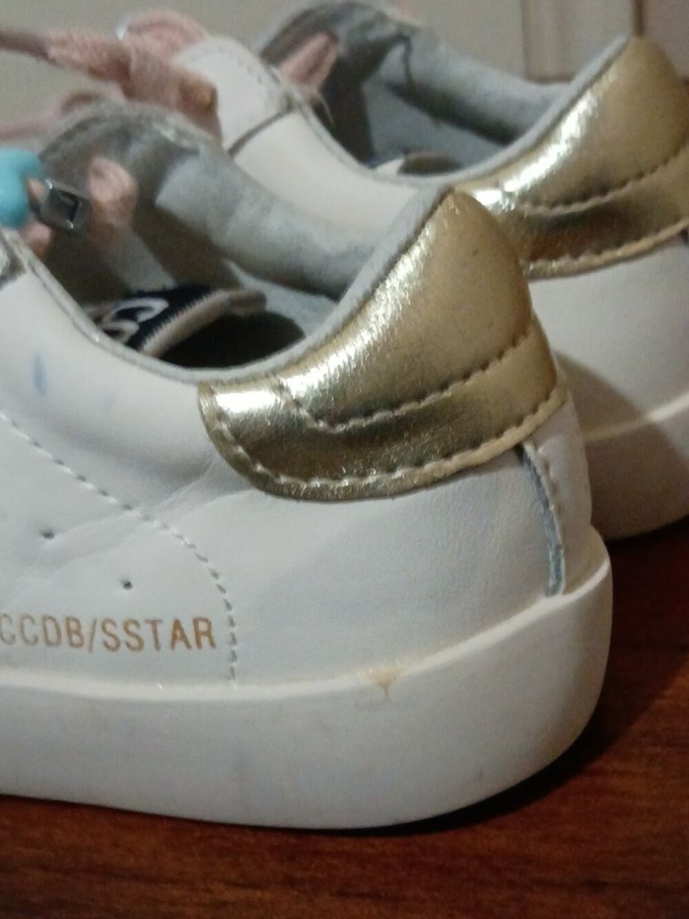 Golden Goose GGDB Kids Super-Star Sneakers Star Sz 17.5-25 Toddler Shoes White - Picture 11 of 16